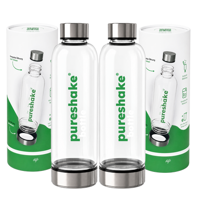 pureshake® Double GLASFLASCHE • easyClean | 650ml