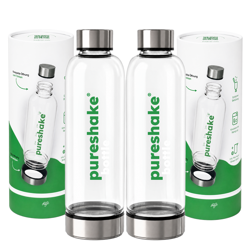 pureshake® Double GLASFLASCHE • easyClean | 650ml