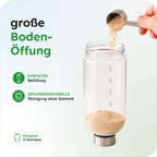 pureshake® CLEAN-DRINK-SET | Glasshaker + Trinkflasche 650ml