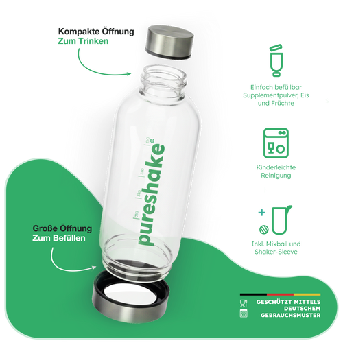 2er Set pureshake® GLASSHAKER | 650ml