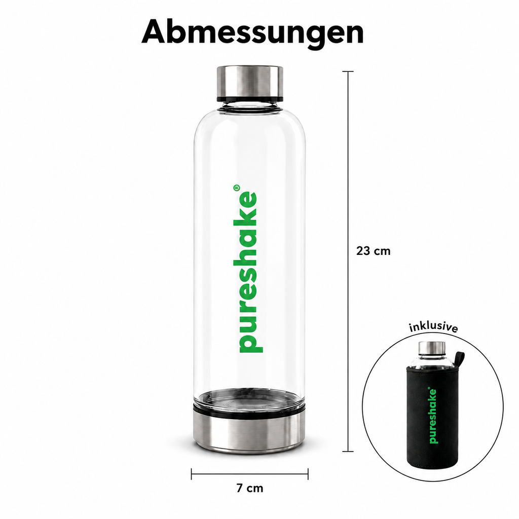 pureshake® GLASFLASCHE • easyClean | 650ml