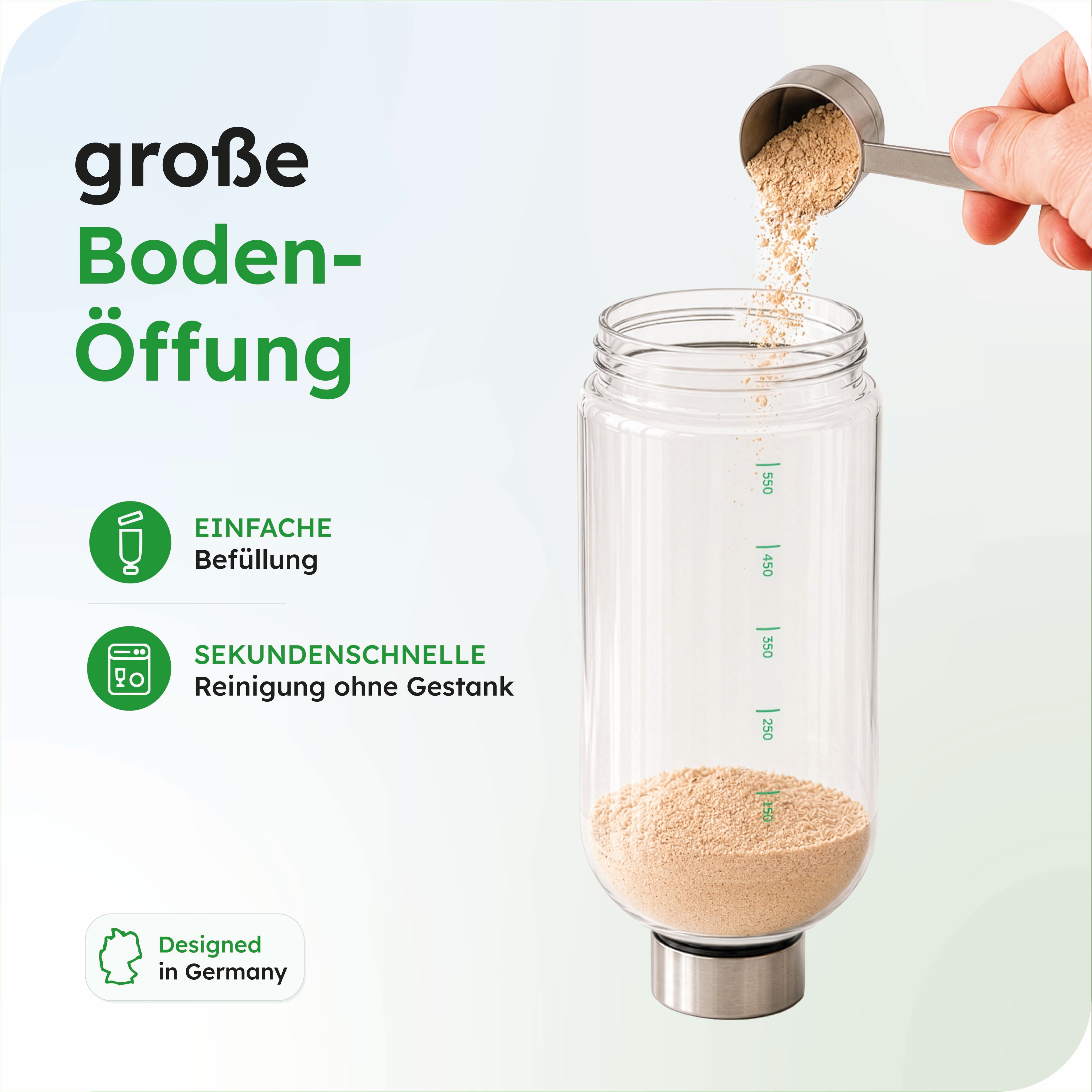pureshake® GLASSHAKER | 650ml