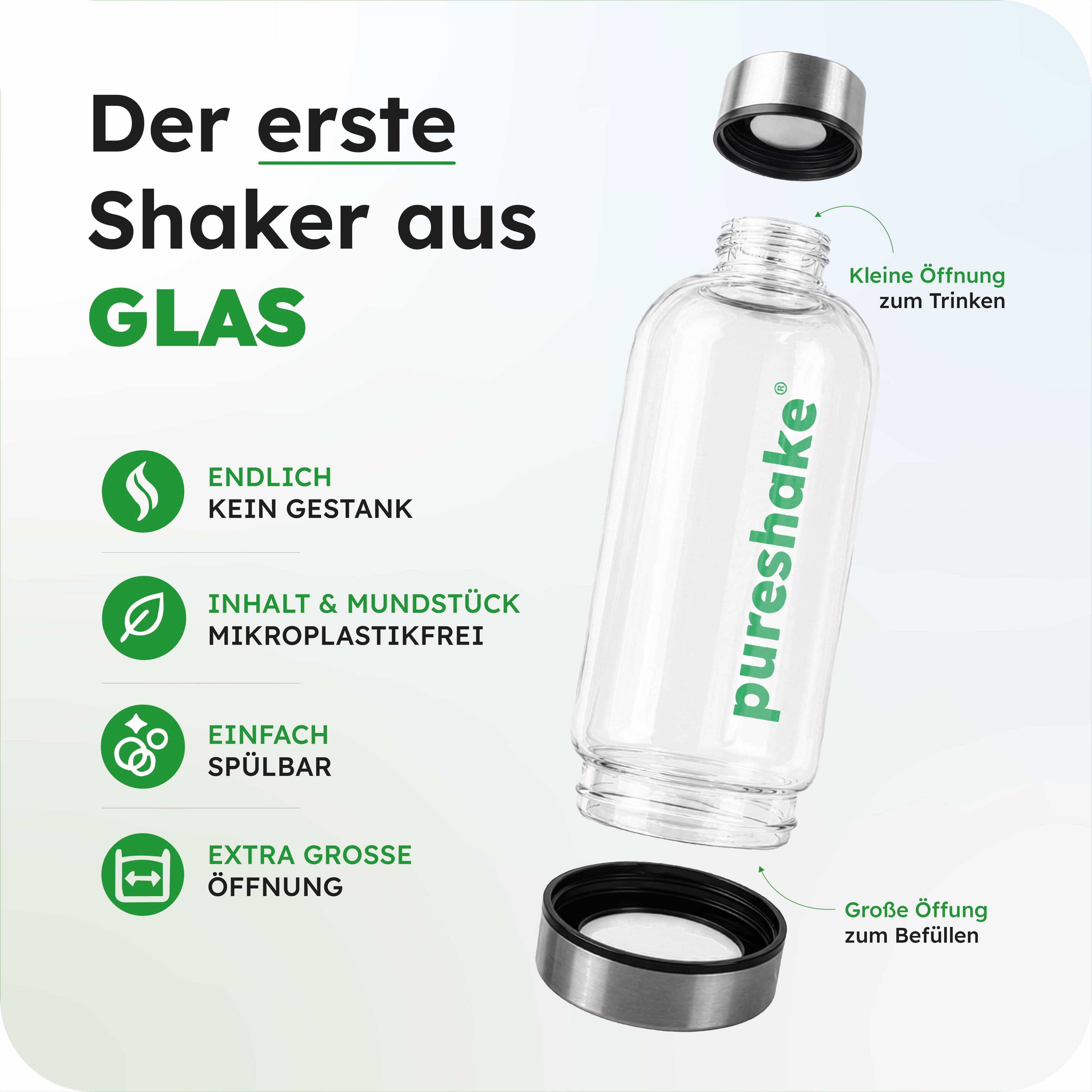pureshake® GLASSHAKER | 650ml