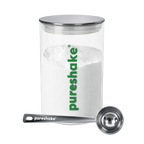 pureshake® STORAGE | GLASSDOSE + EDELSTAHLDOSIERLÖFFEL