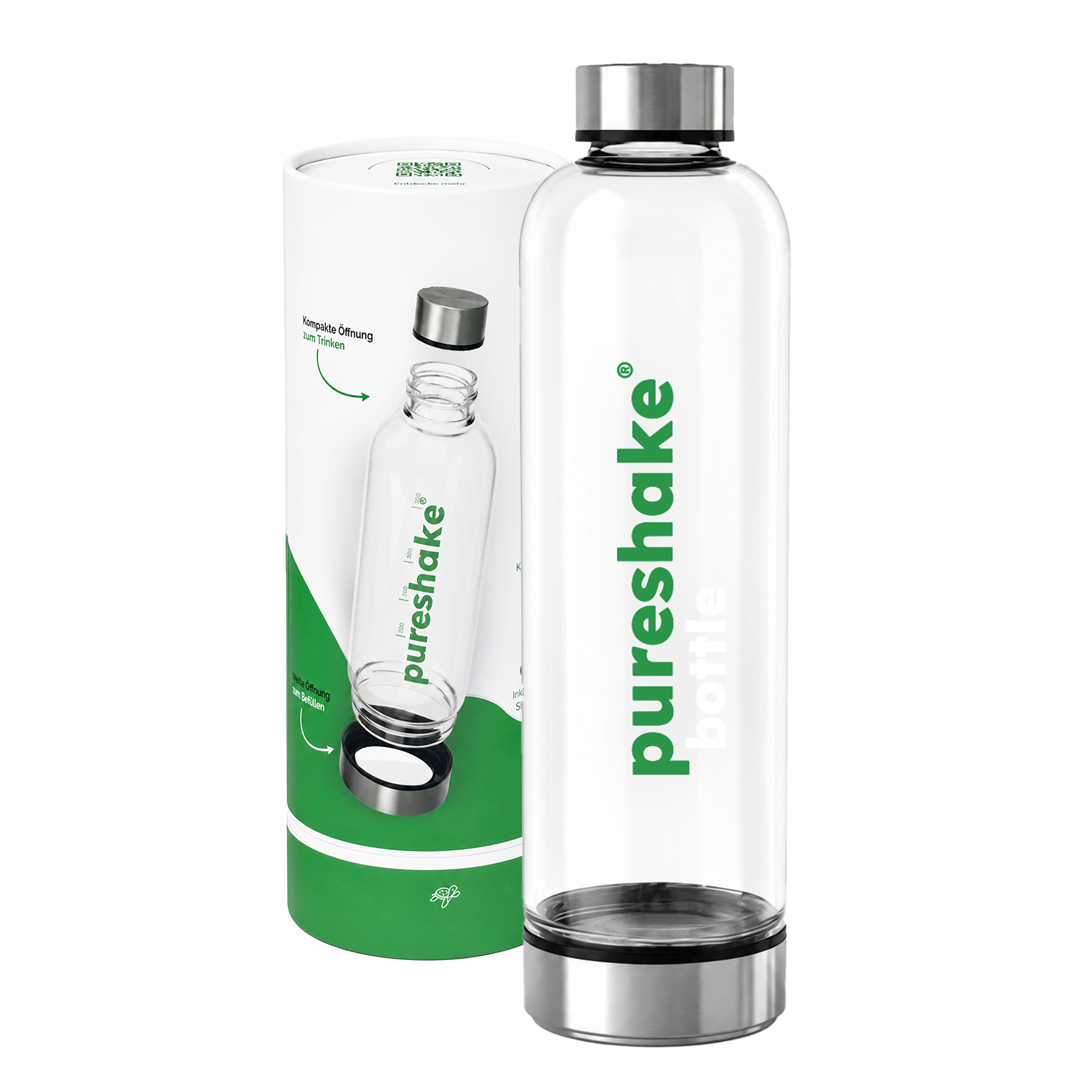 pureshake® GLASFLASCHE • easyClean | 1000ml