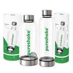 pureshake® CLEAN-DRINK-SET | Glasshaker + Trinkflasche 650ml